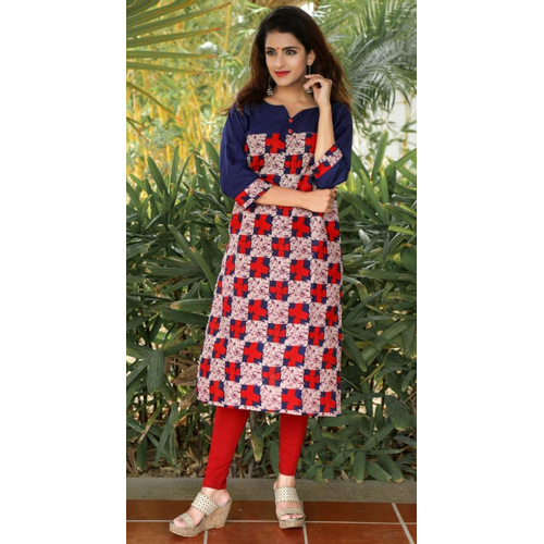 Ladies Red Long Kurti