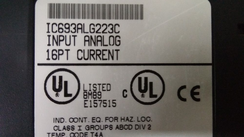 GE FANUC INPUT ANALOG MODULE