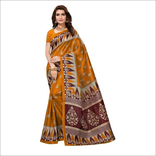 Bhagalpuri Silk Printed Saree