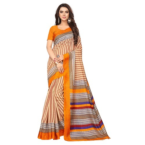 Bhagalpuri Silk Printed Saree