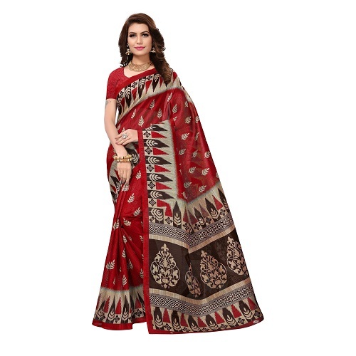 Bhagalpuri Silk Printed Saree