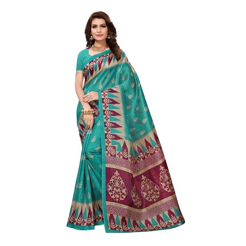 Bhagalpuri Silk Printed Saree