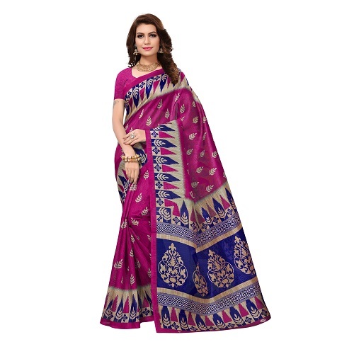 Bhagalpuri Silk Printed Saree