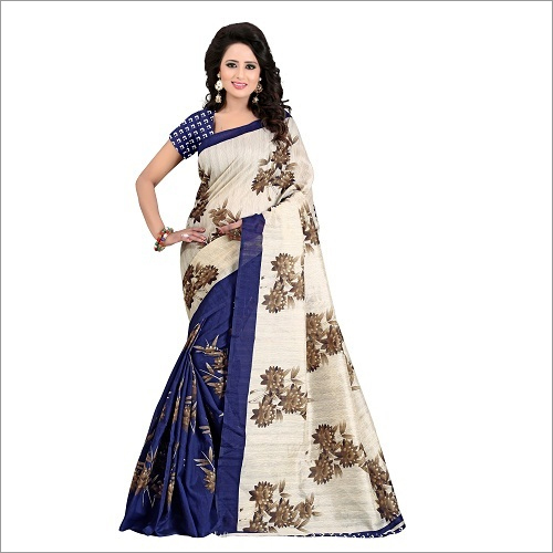 Bhagalpuri  Printed Silk Saree