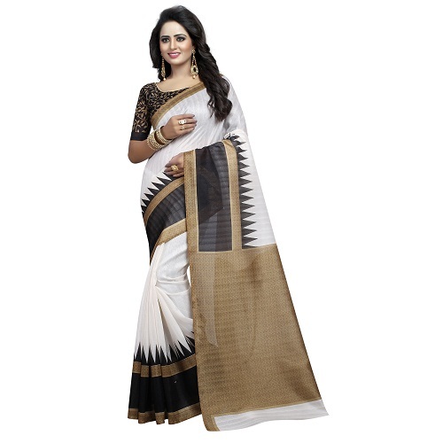 Bhagalpuri  Printed Silk Saree