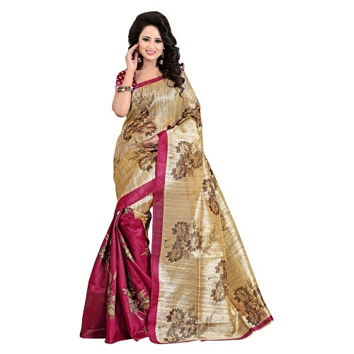 Bhagalpuri  Printed Silk Saree