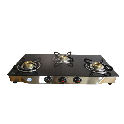 Three burner gas stove