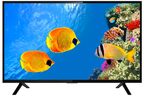 24" Full HD LED TV - Plastic Fiber, 19.1x10.8 Inches, Black | 2 HDMI & 2 USB Ports, 20W Speakers, 1 Year Warranty