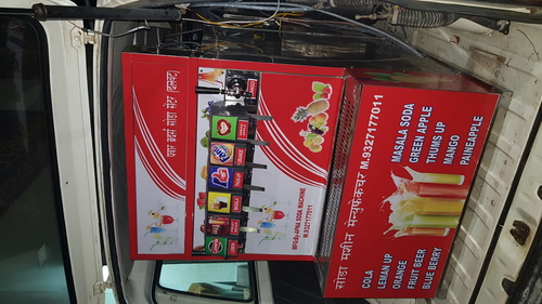 Mobile Soda Fountain Machine - Automatic, 200 Glasses/Day, 8 Flavours | High Quality Components, Efficient Pumps, 1 Year Warranty