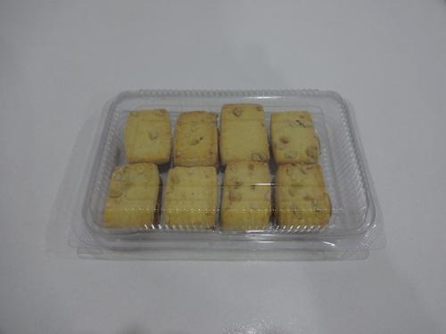 Disposable Rectangle Box - PET Material Durable and Protects Snacks | Ideal for Dry Snacks and Biscuits