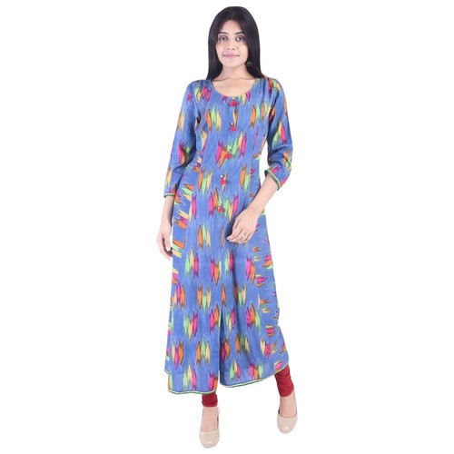 Blue Ladies Designer Fancy Kurti