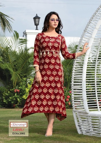 Multi Colour Rayon Printed Fabric