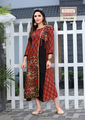 Multi Colour Long Kurti