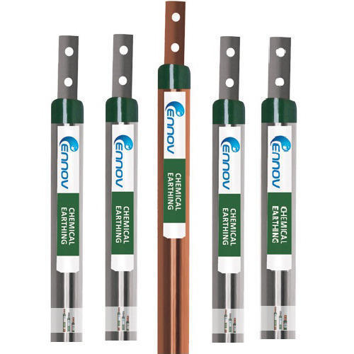 Earthing Electrode - Solid Rod with Ennov Ground Enhancement Material | Ideal for Solar Plant Earthing Systems