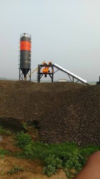 Typical Layout of Concrete Batching Plant - Steel, Variable Dimensions | PLC Controlled, Customizable Capacity, Durable Design, Twin Shaft Mixers, Efficient Output