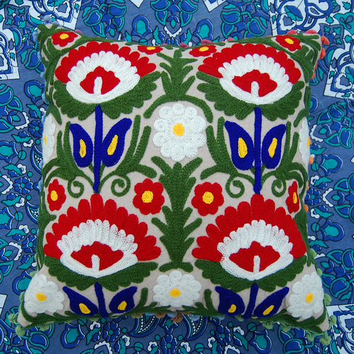 Suzani Hand Emroidered Cushion Cover