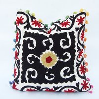 Embroidered suzani Cushion Cover