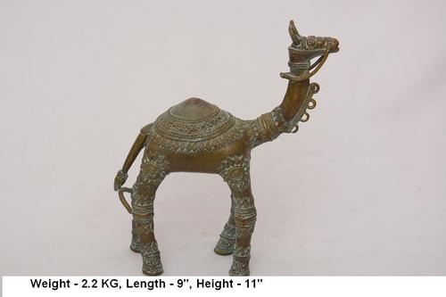 Antique Camel Statue Height: 11 Inch (In)