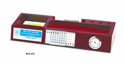 Calendar with Clock Pen Stand Card Holder Calendar with Clock Pen Stand Card Holder