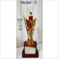 Colorful Brass Award Trophy