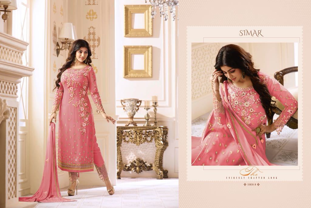 Pure Georgette Heavy Work Suits