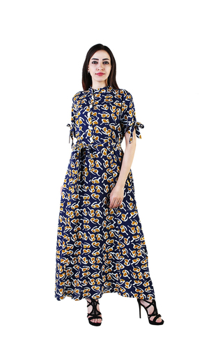 Ladies Party Wear Kurti - Cotton, Sizes: S-XXL, Multi Color, 3/4 Sleeve, Printed Design | Breathable, Quick Dry, Easy to Style with Various Bottoms