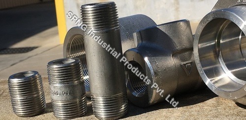 Pipe Nipples - Stainless Steel 1/2 Inch x 1 Inch | Polished Finish NPT Thread 3000 PSI Pressure Rating 450Â°F Temperature Resistance