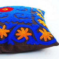 Uzbek Hand Embroidered Suzani Cushion Cover and Pillow Cases