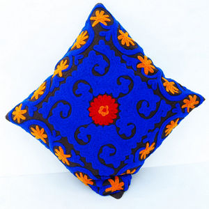 Uzbek Hand Embroidered Suzani Cushion Cover and Pillow Cases