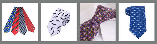 Mens Long Printed Ties