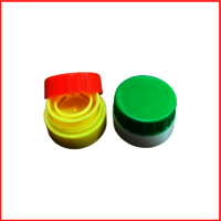 Plastic Oil Bottle Cap - 29 Mm Round, Lightweight Red And Yellow Double Color Design | Customizable With Brand Embossment, Economical And High Strength Quality