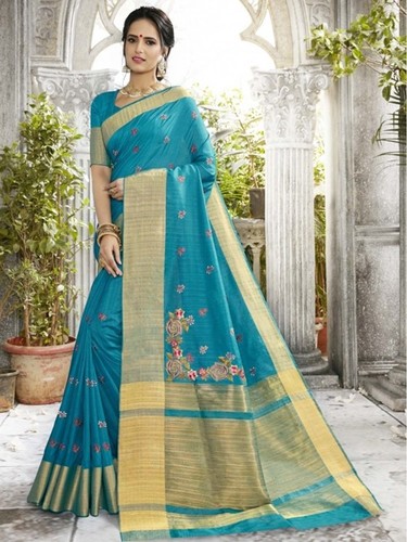 Blue Saree