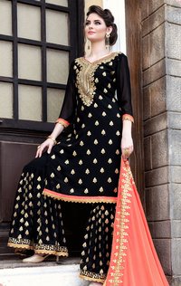 Georgette Plazzo  Salwar Suit