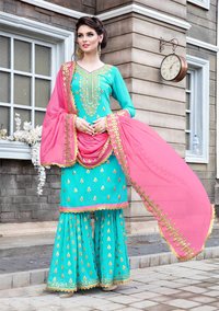 Georgette Plazzo  Salwar Suit