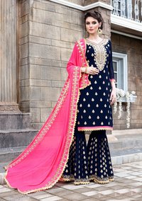 Georgette Plazzo  Salwar Suit