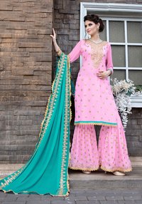 Georgette Plazzo  Salwar Suit