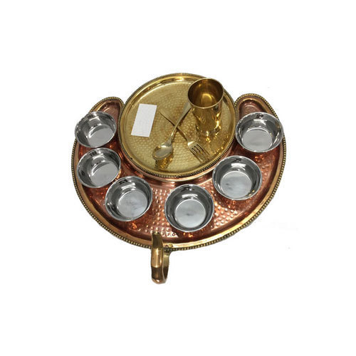 Steel Copper Thali Sets