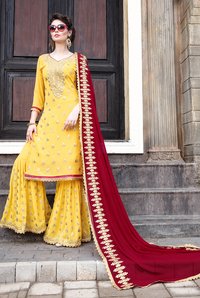 Georgette Plazzo  Salwar Suit