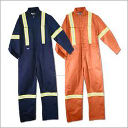 Coveralls - Ergonomic Design Cotton Fabric 480g, Black and Orange Color, Two Way Zipper, High Quality Reflective Tapes, Available in Sizes S, M, L, XL, XXL