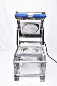 Cup Sealing Machine - 350w Power, 220-240v Voltage | Manual Operation, Seals One Cup At A Time, Fix Seal Type, Customizable Dimensions, Steel Color, 15 Kg Approx Weight