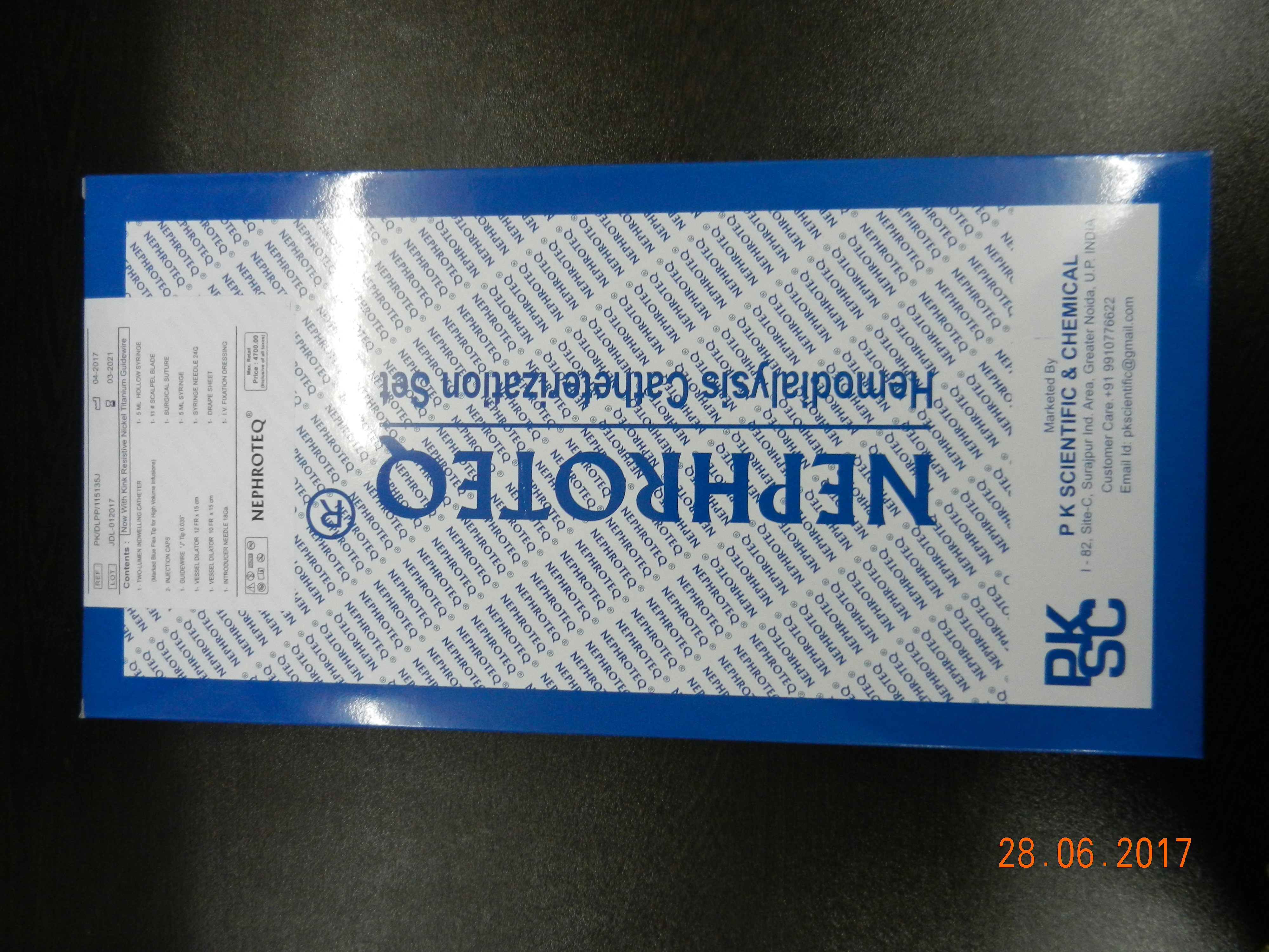 Double Lumen Haemodialysis Catheter kit