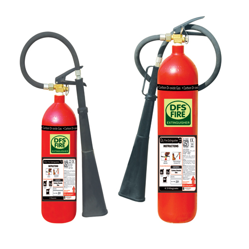 Portable carbon dioxide Fire Extinguisher By DELHI FIRE SECURITY