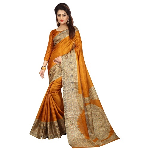 Printed Kalamkari Saree
