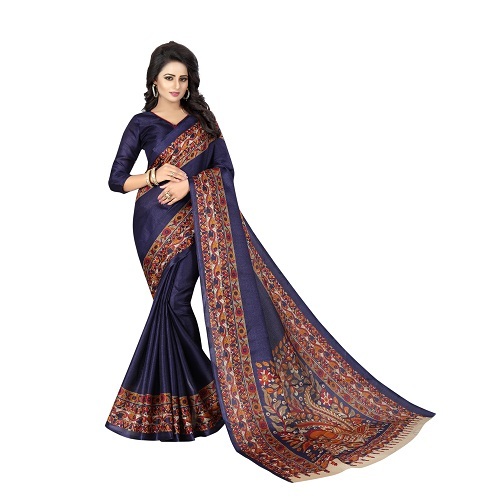 Designer Kalamkari Silk Saree