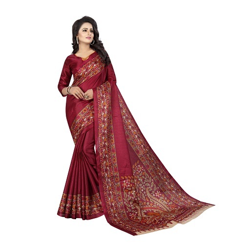 Designer Kalamkari Silk Saree