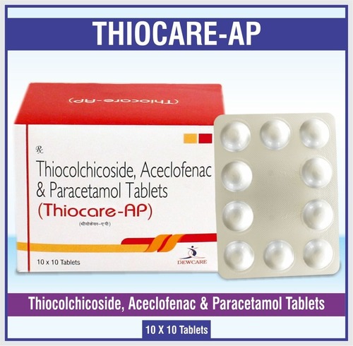 Thiocolchicoside 4mg + Aceclofenac 100mg + Paracetamol 325 mg