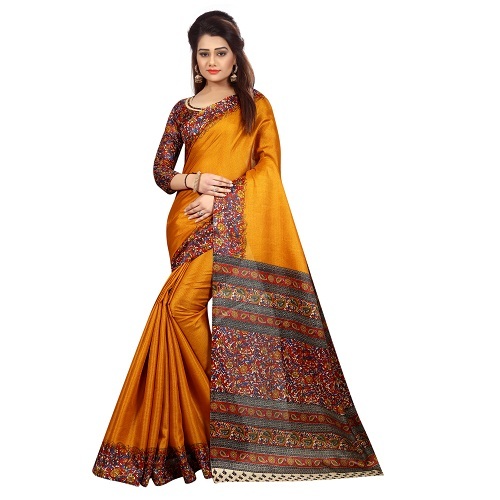 Kalamkari Silk Printed Sarees