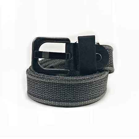 Kidofash Cotton Belts Kid - Cotton, 24 Inches, Gray | Metal Buckle, Adjustable Fit, Durable, Comfortable