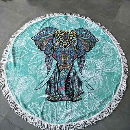 Terry Round Beach Towel