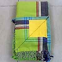 Kikoy Towel - 100% Cotton, Variable Dimensions, Lime Green | Beach Use, Side Pocket, Soft Texture, Natural Dyes, Unique Design